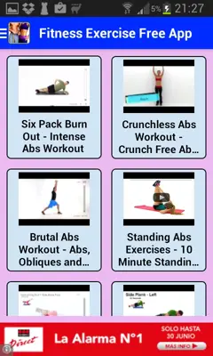 Fitness Exercise Free App android App screenshot 5